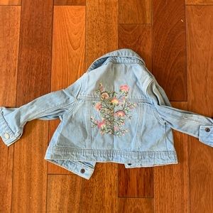 Baby Gap denim jacket with embroidery on back